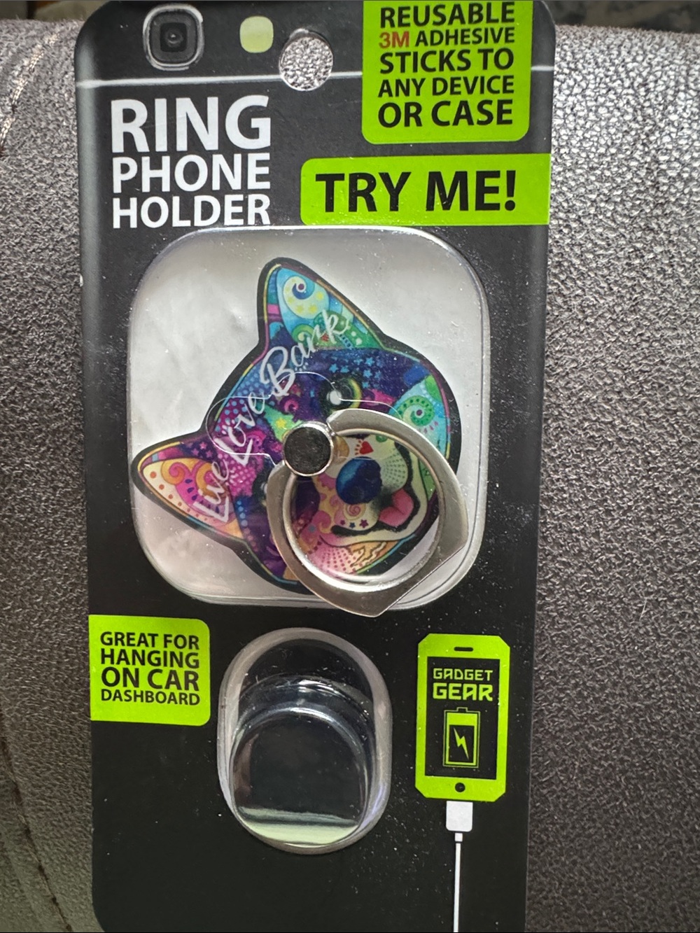 Cat Ear Ring Phone Holder - Multi-Color